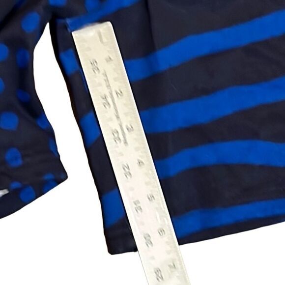Nordstrom Cristina Martinez Mens Shorts 2XL Blue Polka Dot Stripe Sweat  NWT - Picture 7 of 7